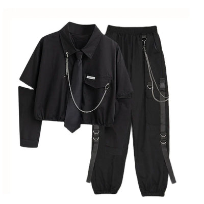 Isabella – Harajuku Gothic Punk Streetwear Set für Frauen